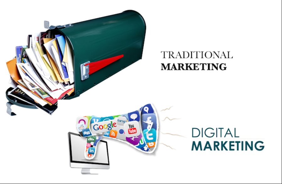 Mail against digital, compared